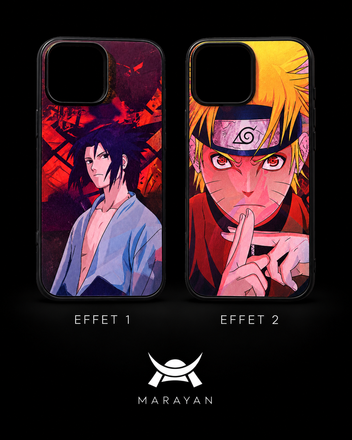 Coque de téléphone Marayan – Naruto x Sasuke