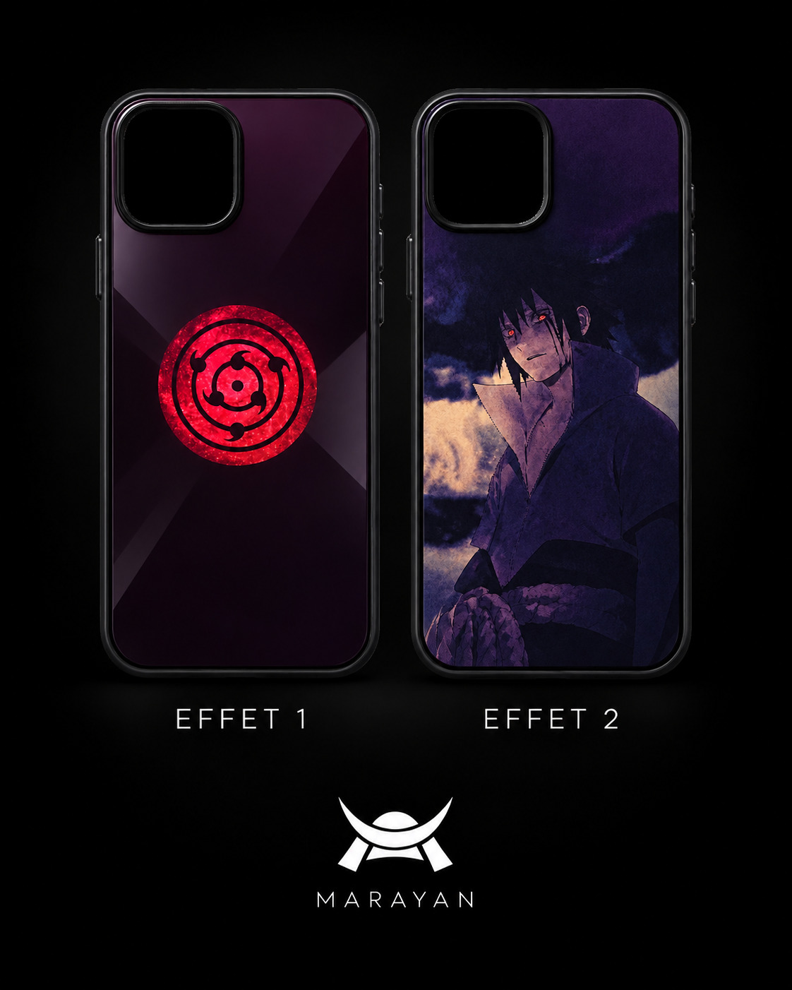 Coque de téléphone Marayan – Sasuke x Rinnesharingan